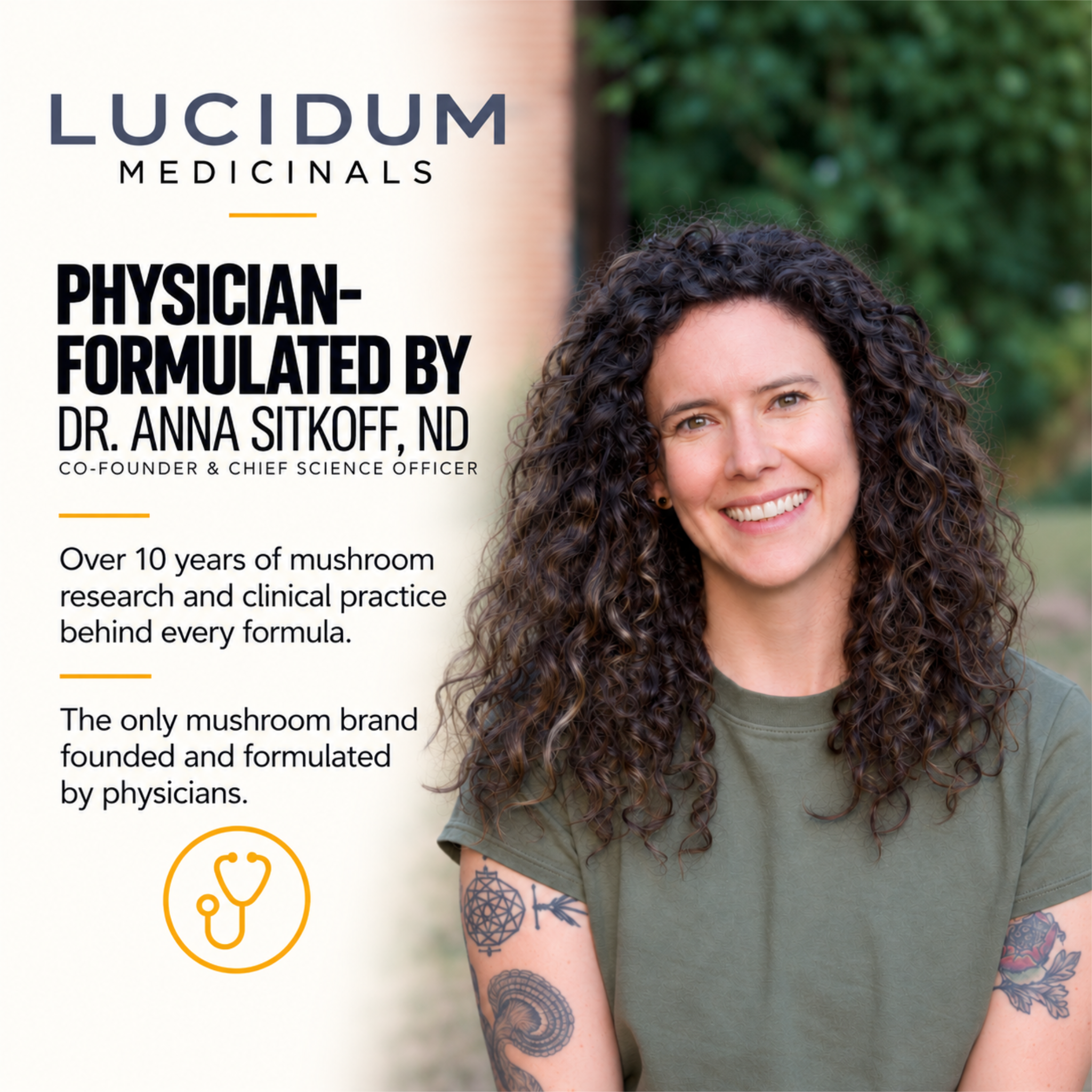 Dr. Anna Sitkoff, ND, co-founder and chief science officer of Lucidum Medicinals, the physician who formulated IMMUNE