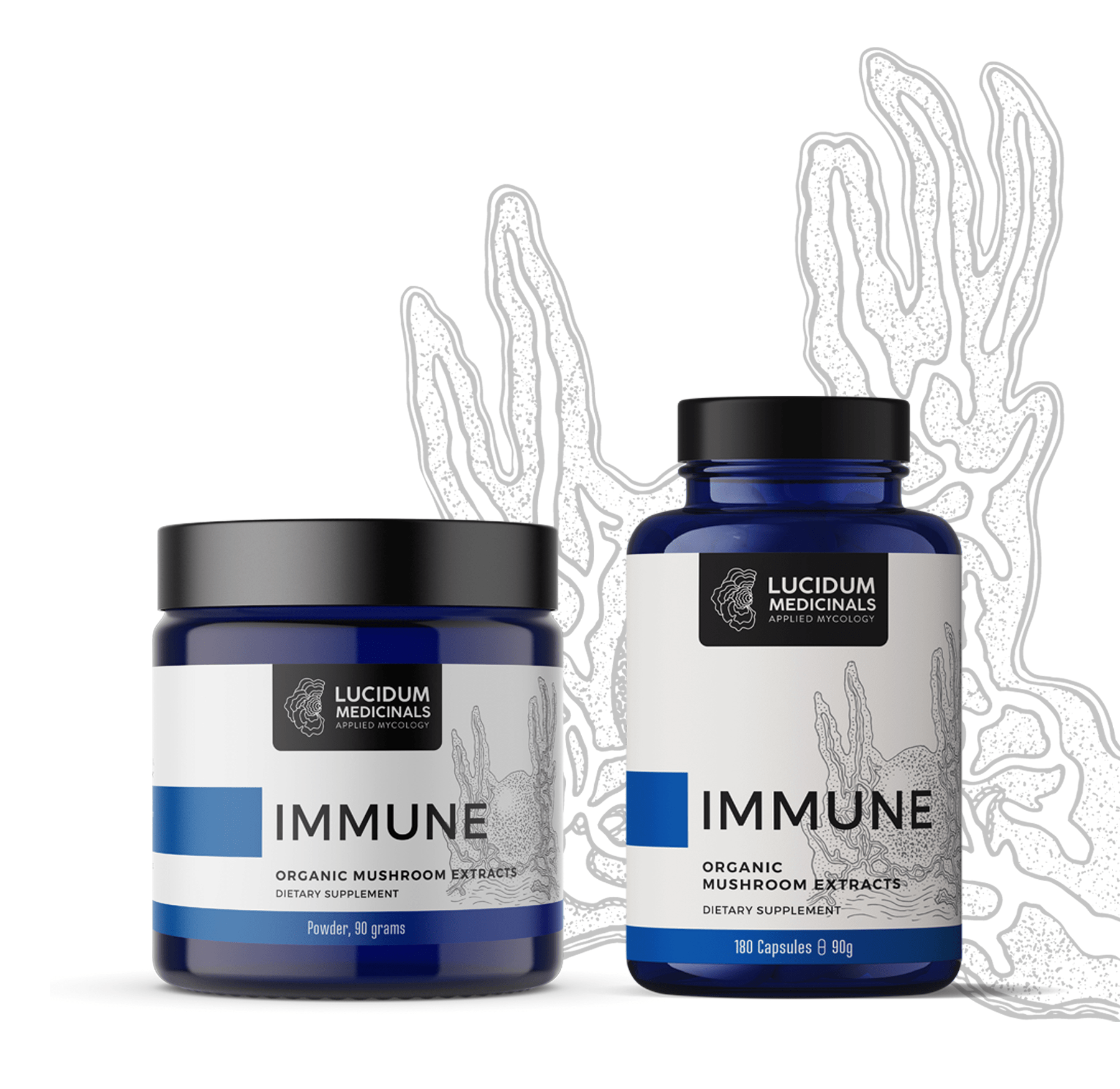 Lucidum Medicinals IMMUNE formula mockup